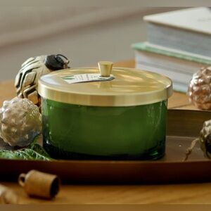 Thymes Frasier Fir Scented Candles for Home Decor – Green (4-Wick, 21 oz)